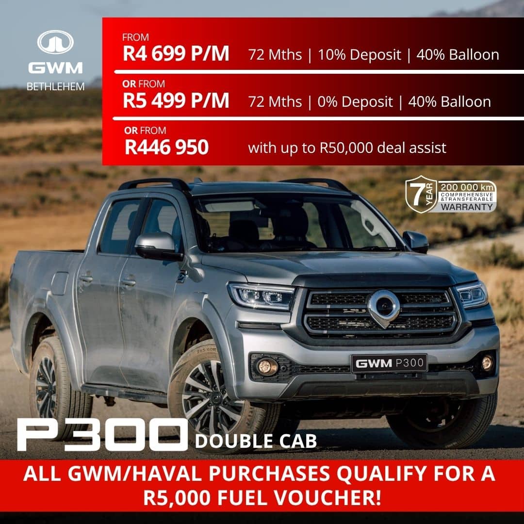 GWM P300 Double Cab Special Offer